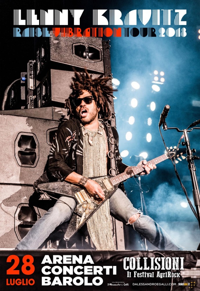 Lenny Kravitz arriva a Barolo per Collisioni 2018